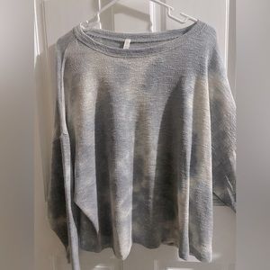 mia and tess grey crop sweater